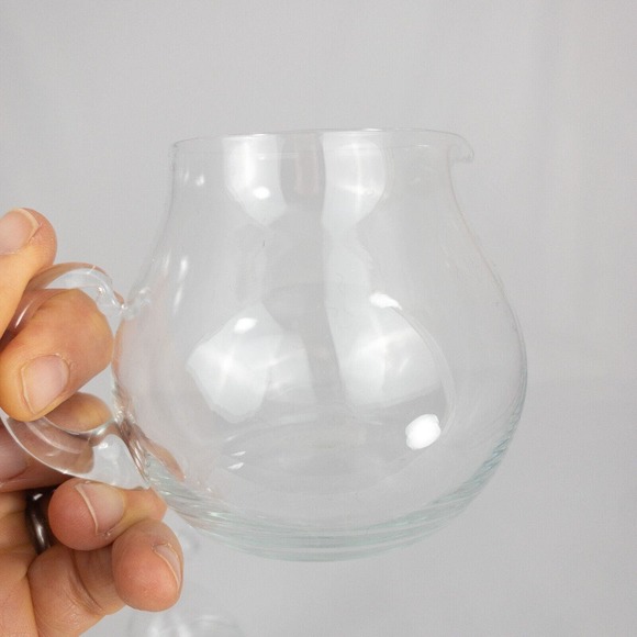 Glass Sugar and Creamer Set Pear Coffee - Picture 2 of 5